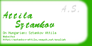 attila sztankov business card